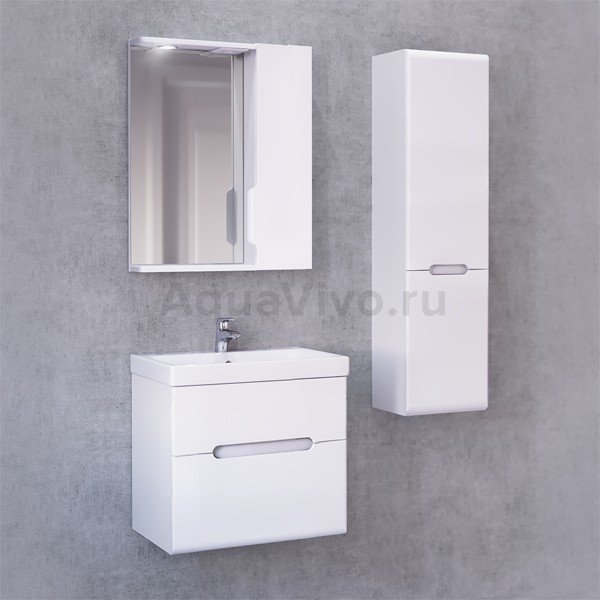 Мебель для ванной Jorno Moduo Slim 50, цвет белый