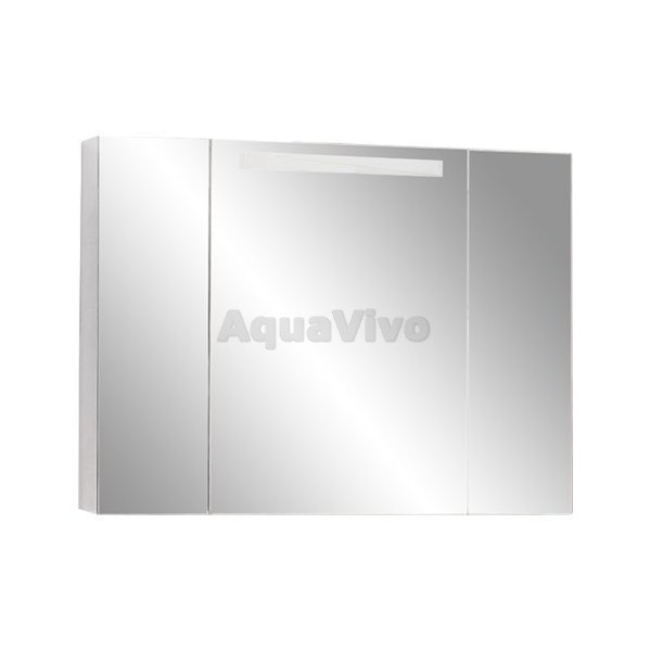 Шкаф-зеркало Акватон Мадрид 100 с подсветкой, цвет белый
