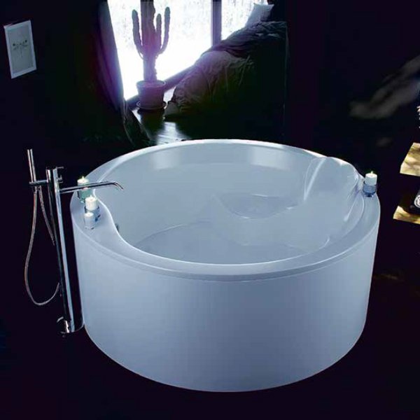 Акриловая ванна Акватек Аура 180x180, цвет белый