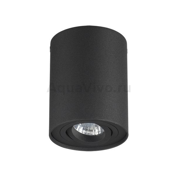 Точечный светильник Odeon Light Pillaron 3565/1C, арматура цвет черный, плафон/абажур металл, цвет черный
