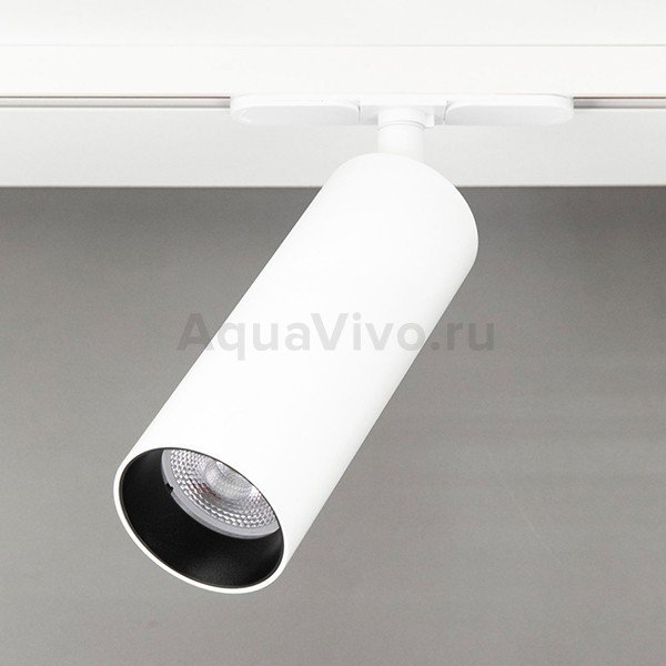 Трековый светильник Citilux Тубус CL01T180, арматура белая, плафон металл белый, 7х23 см - фото 1