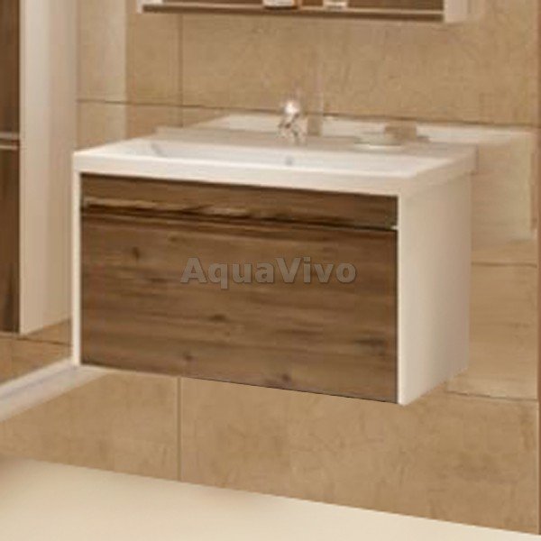 Мебель для ванной Акватон Капри 60, цвет таксония темная - фото 1