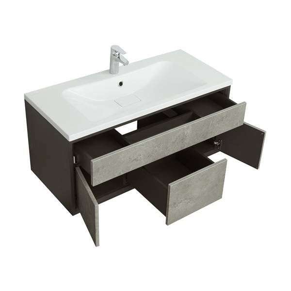 Мебель для ванной Акватон Уэльс 100, цвет графит - фото 1