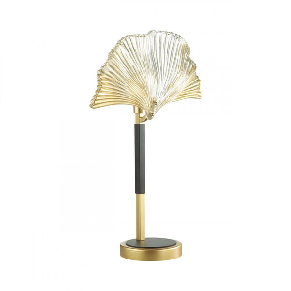 Настольная лампа Odeon Light Ventaglio 4870/1T, арматура золото, плафон стекло золотое