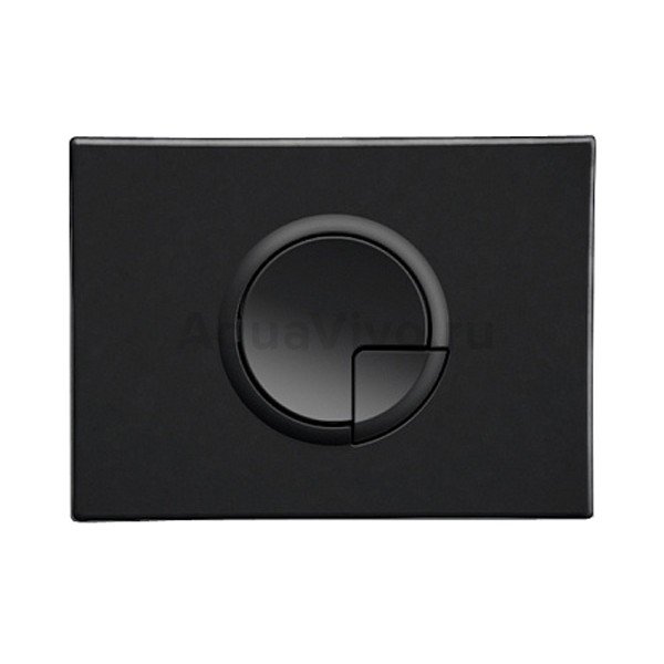 Кнопка смыва Berges Novum R5 040025 для унитаза, цвет черный Soft Touch