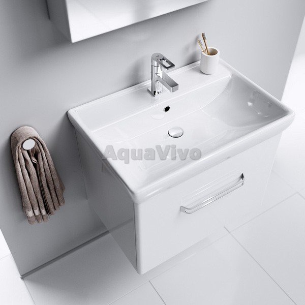 Мебель для ванной Aqwella Нео Т7 70 подвесная, цвет белый - фото 1