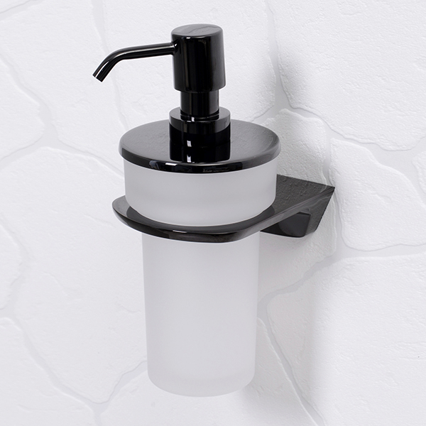 Дозатор WasserKRAFT Glan K-5199 для жидкого мыла, цвет черный - фото 1