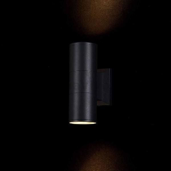 Настенный светильник Maytoni Bowery O574WL-02B, арматура цвет черный, цвет черный - фото 1