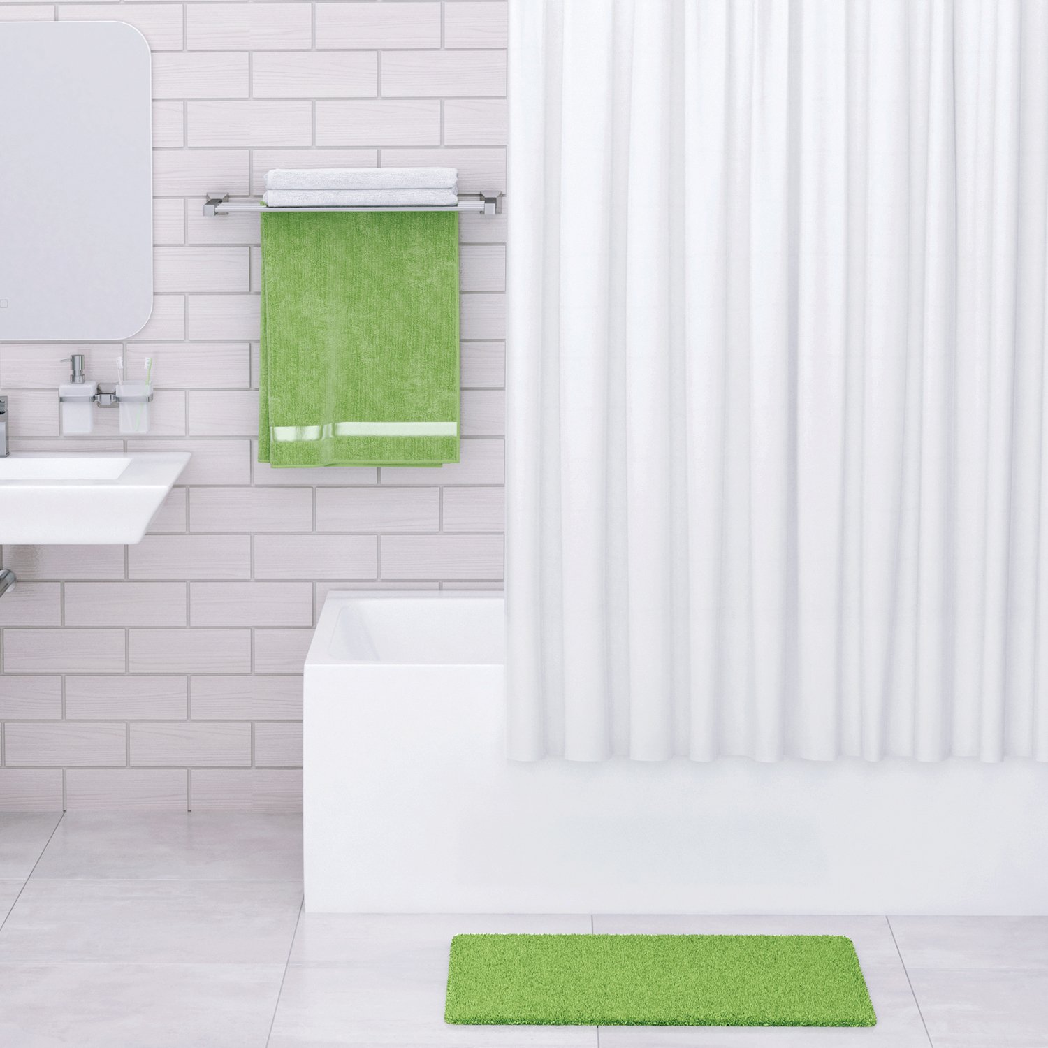 Штора для ванной WasserKRAFT Vils SC-10203, 240x200, цвет белый - фото 1