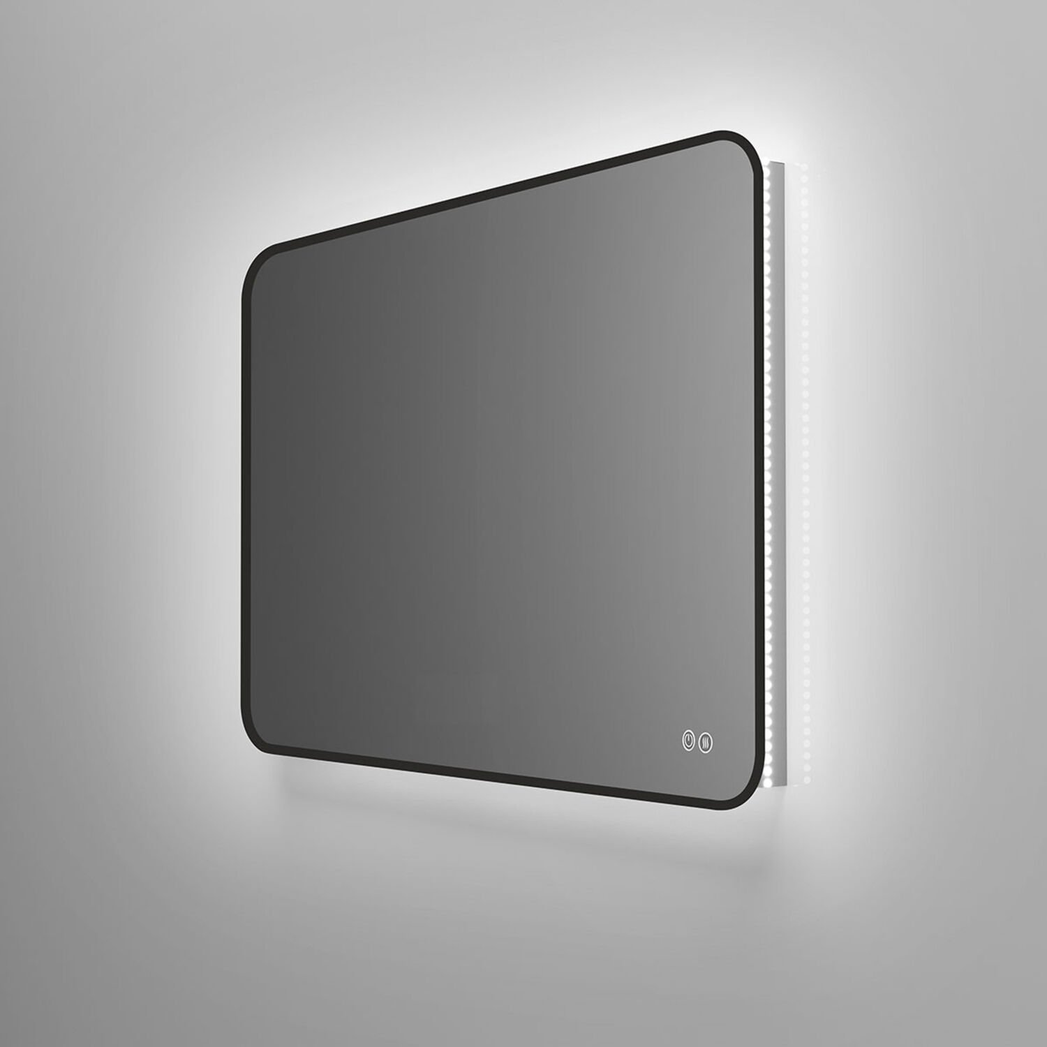 Зеркало Vincea VLM-3VC100B-2 LED 100х80, с подсветкой, функцией антизапотевания, сенсорным выключателем и диммером, цвет черный - фото 1