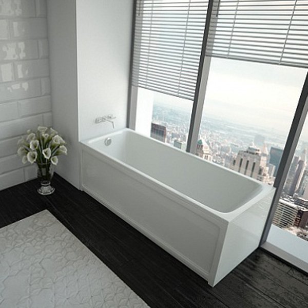 Акриловая ванна Акватек Мия 160x70, цвет белый - фото 1