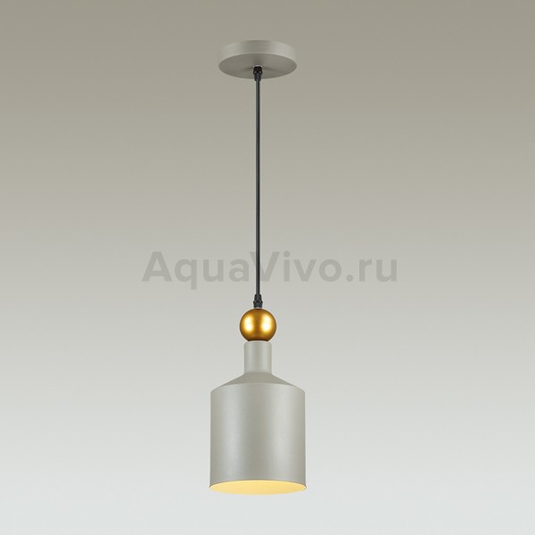 Подвесной светильник Odeon Light Bolli 4086/1, арматура серая, плафон металл серый, 15х146 см - фото 1