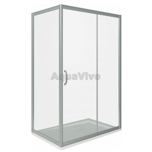Душевой уголок Good Door Antares WTW+SP-C-CH 110x90, стекло прозрачное, профиль хром - фото 1
