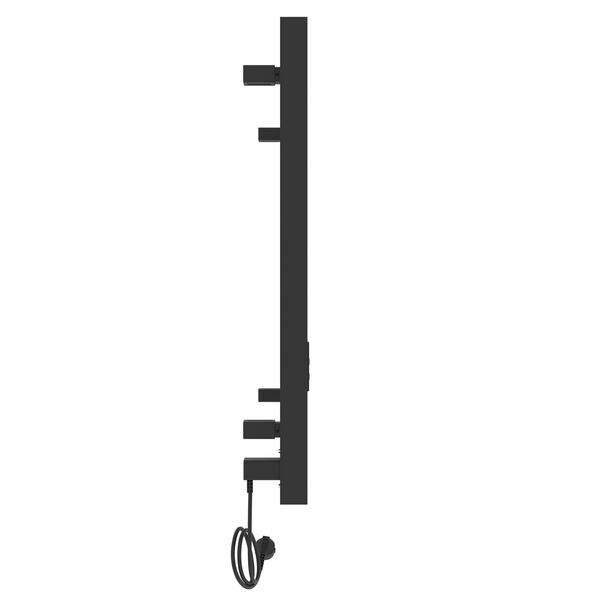 Полотенцесушитель Laris Гефест ЧКЧ П7 50х80 электрический, левый, цвет черный муар - фото 1
