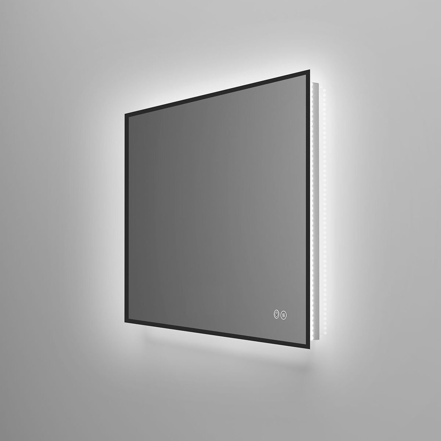 Зеркало Vincea VLM-3VN800B-2 LED 80х60, с подсветкой, функцией антизапотевания, сенсорным выключателем и диммером, цвет черный - фото 1