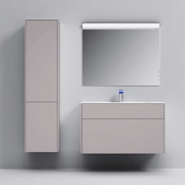 Мебель для ванной AM.PM Inspire 2.0 100 подвесной, цвет элегантный серый матовый
