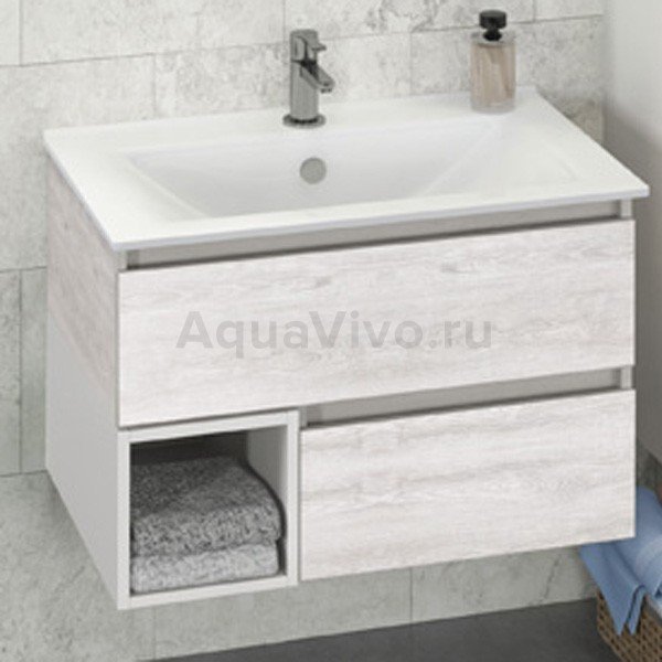 Мебель для ванной Comforty Турин 75, цвет дуб белый - фото 1