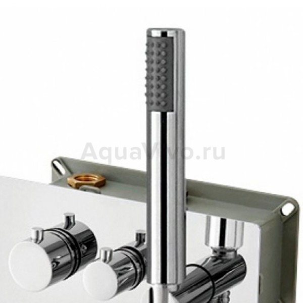 Смеситель RGW Shower Panels SP-44-01 для ванны с душем, встраиваемый, термостатический, цвет хром