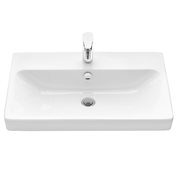 Мебель для ванной Акватон Асти 70, цвет белый глянец / ясень шимо - фото 1