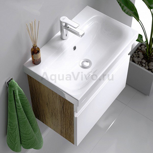 Мебель для ванной Aqwella Smart 50, цвет дуб балтийский / белый - фото 1