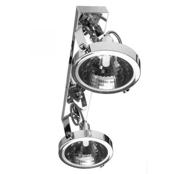 Спот Arte Lamp Alieno A4506PL-2CC, арматура хром, плафоны металл хром, 37х12 см