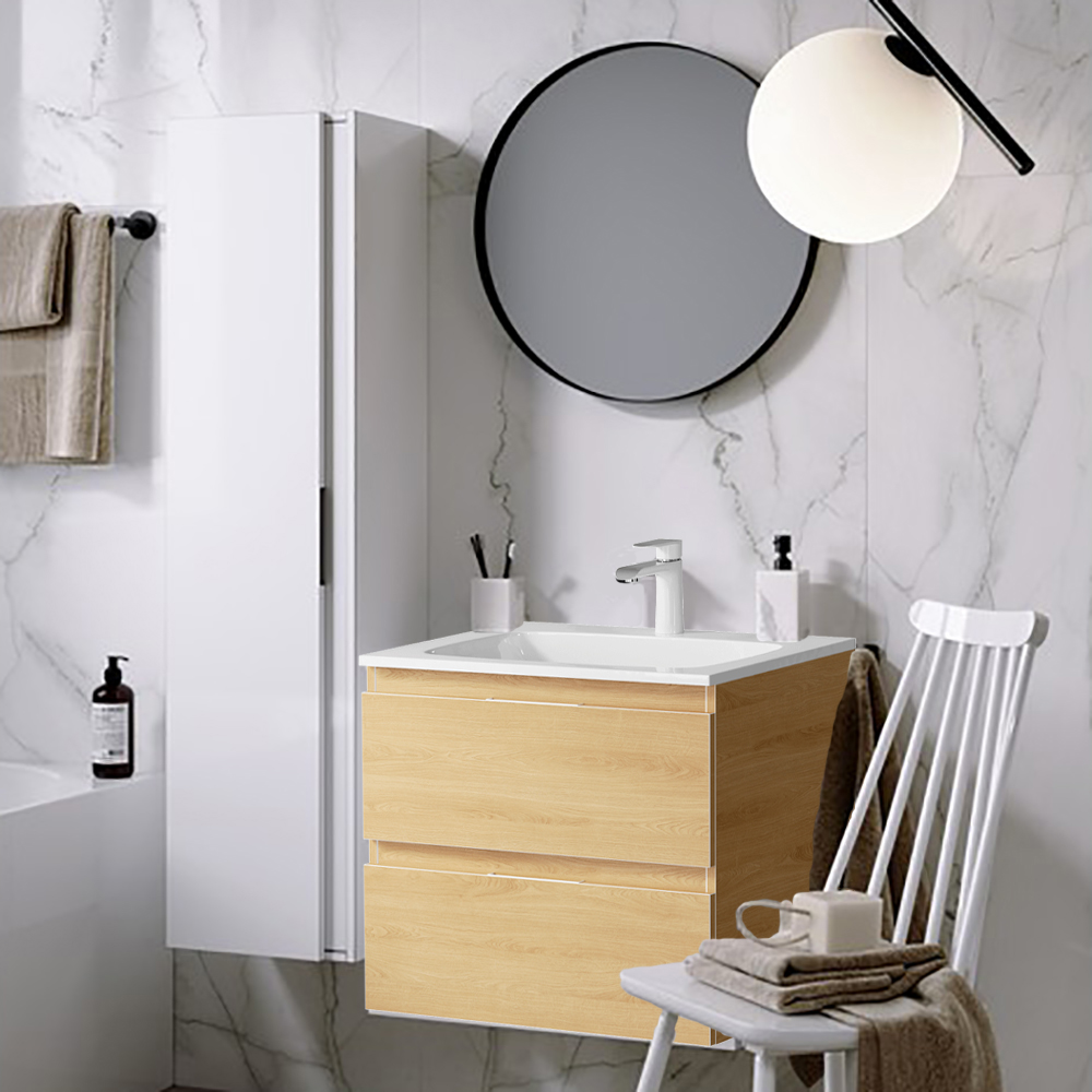 Мебель для ванной Aqwella Accent 75, с 2 ящиками, цвет дуб золотой - фото 1