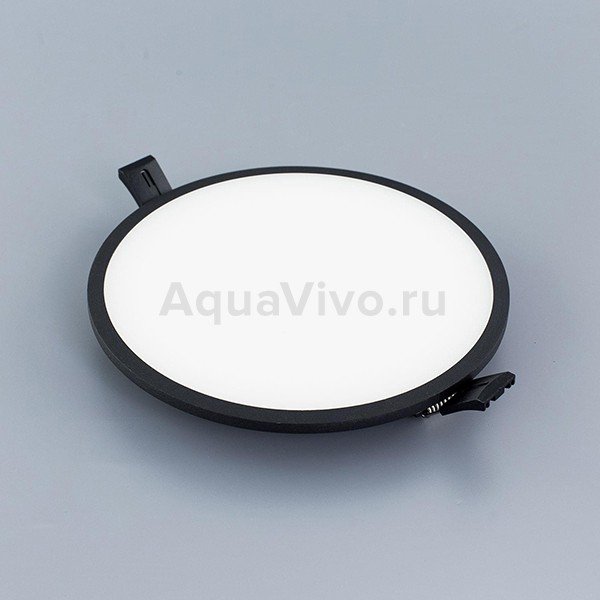 Точечный светильник Citilux Омега CLD50R222, арматура черная, плафон полимер белый, 3000K, 18х18 см