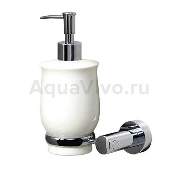 Дозатор WasserKRAFT K-24299 для жидкого мыла, цвет хром / белый