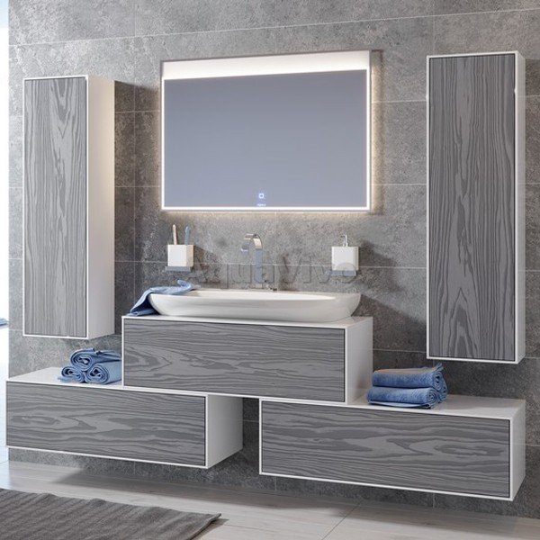 Мебель для ванной Aqwella Genesis 120, цвет миллениум серый