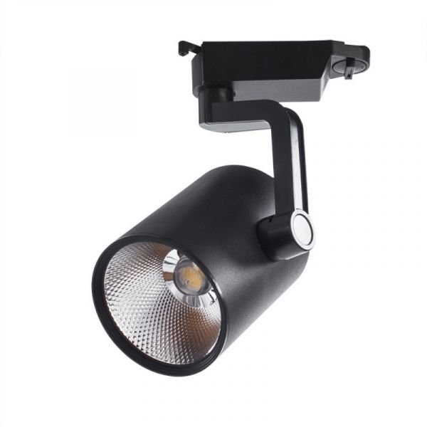 Трековый светильник Arte Lamp Traccia A2330PL-1BK, арматура цвет черный, плафон/абажур металл, цвет черный