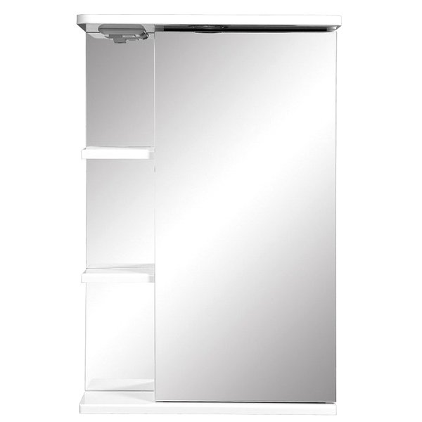 Шкаф-зеркало Stella Polar Нелея 45/С, правый, с подсветкой, цвет белый