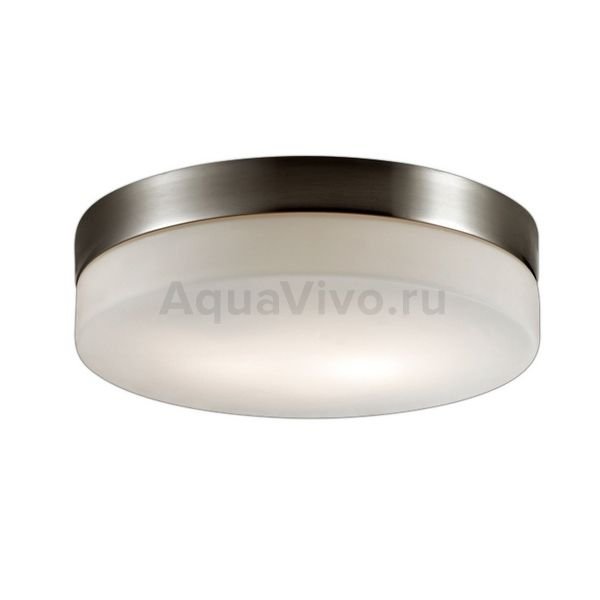 Настенно-потолочный светильник Odeon Light Presto 2405/1A, арматура цвет серый/никель, плафон/абажур стекло, цвет белый