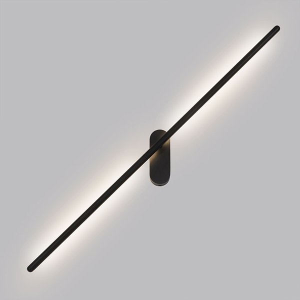 Подсветка для картин Arte Lamp Prima A2028AP-1BK, арматура черная, плафон акрил белый, 16х84 см