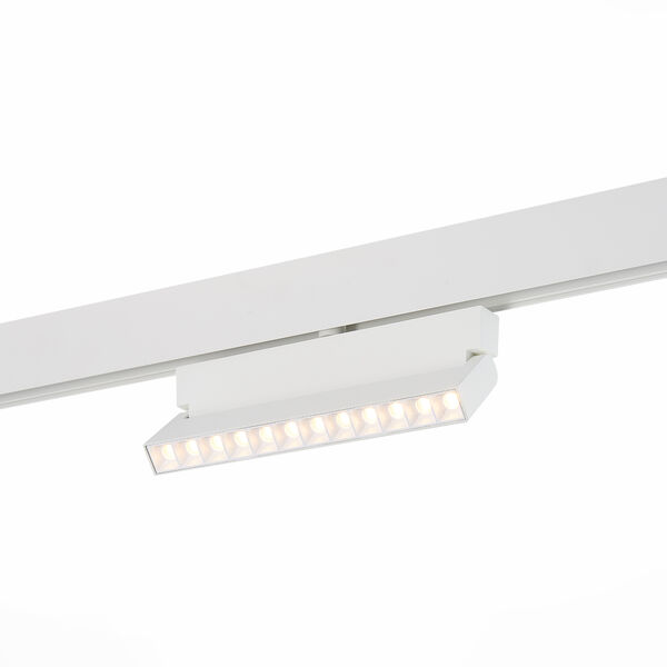 Магнитный трековый светильник ST Luce Andre ST362.536.12, арматура белая, плафон металл белый