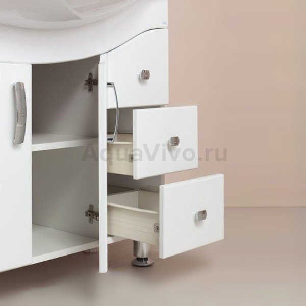 Мебель для ванной Оника Эльбрус 82.10 правая, цвет белый - фото 1