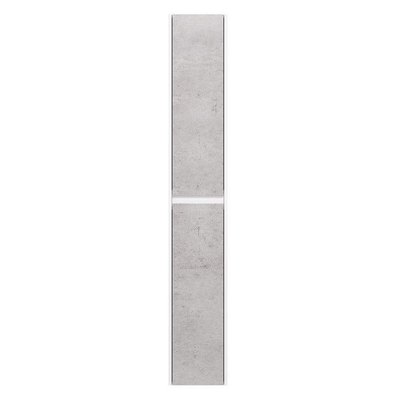Шкаф-пенал Dreja Slim 30, подвесной / напольный, цвет белый глянец / бетон