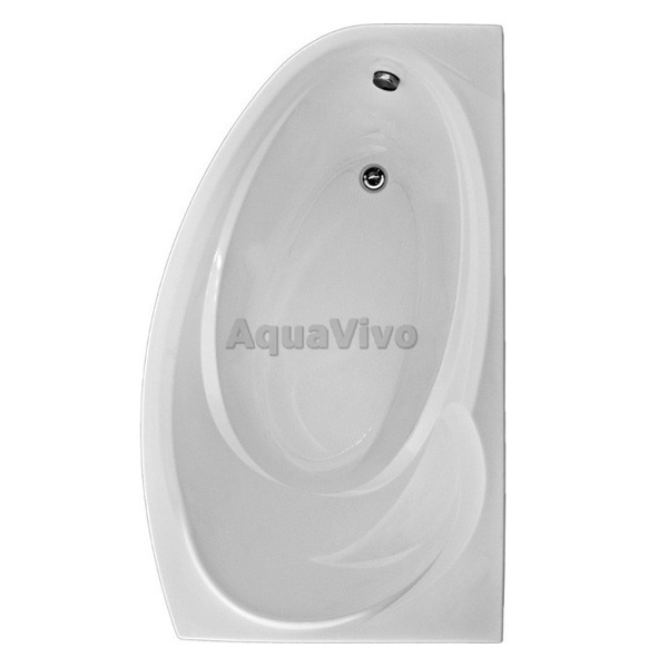 Акриловая ванна Бас Фэнтази 150х88, правая, с каркасом, без экранов, цвет белый
