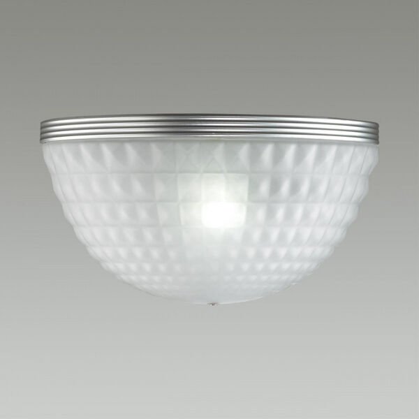 Настенный светильник Odeon Light Malaga 4937/1W, арматура хром, плафон стекло белое