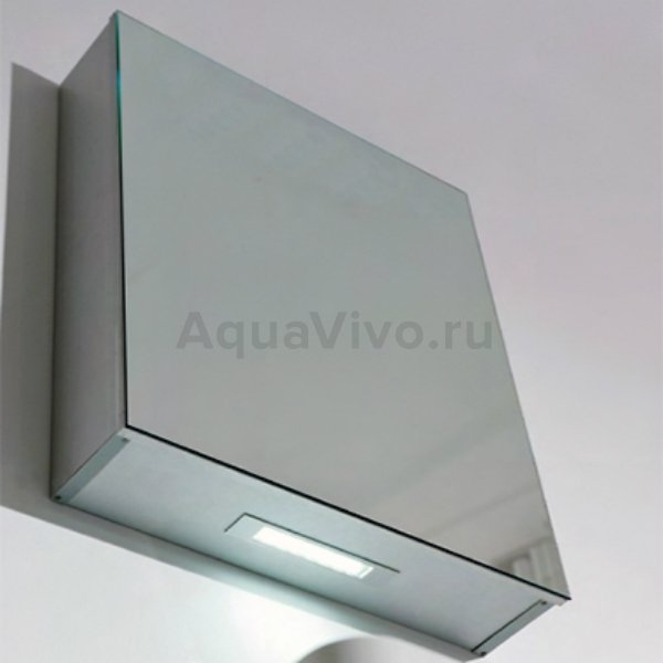 Шкаф-зеркало Belbagno SPC-1A-DL-BL-500, правый, с подсветкой, цвет хром