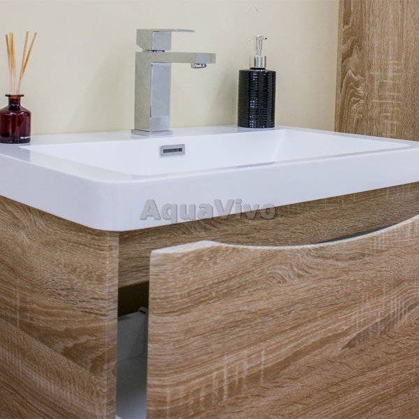 Мебель для ванной BelBagno Ancona-N 60, подвесная, цвет Rovere Bianco - фото 1
