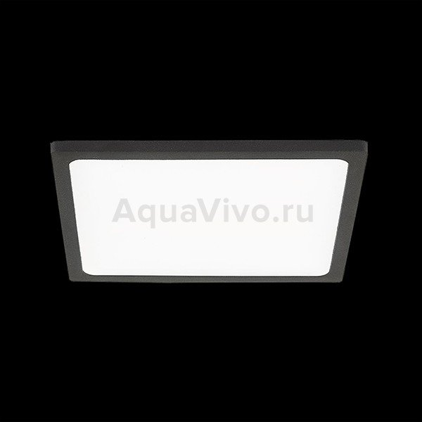 Точечный светильник Citilux Омега CLD50K152, арматура черная, плафон полимер белый, 3000K, 15х15 см
