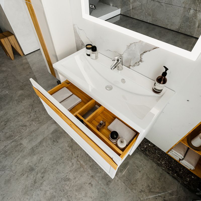 Мебель для ванной Бриклаер Берлин 100, цвет белый глянец