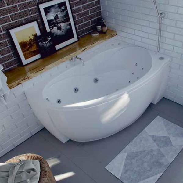 Акриловая ванна Акватек Бетта 150х95, правая, цвет белый - фото 1