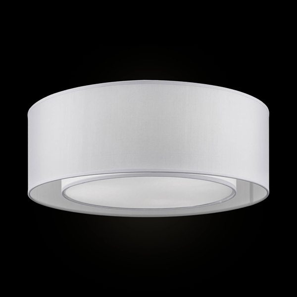 Потолочный светильник Maytoni Bergamo MOD617CL-04GR, арматура серая, плафон ткань серая, 52х52 см