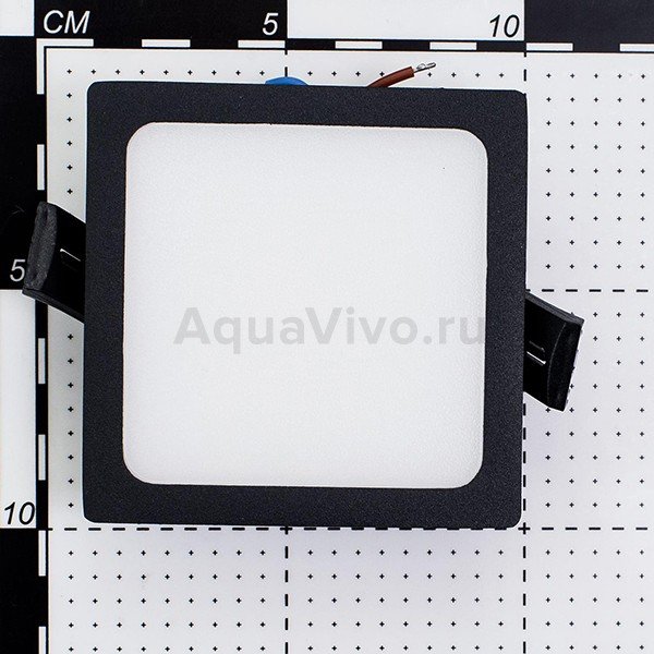 Точечный светильник Citilux Омега CLD50K082, арматура черная, плафон полимер белый, 3000K, 9х9 см