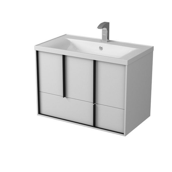 Мебель для ванной Акватон Ривьера 80, цвет белый матовый - фото 1
