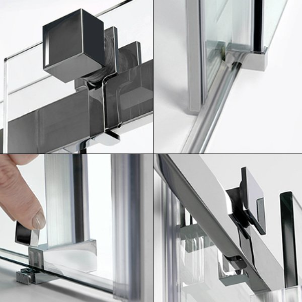 Душевая дверь WasserKRAFT Alme WasserSchutz 15R30 130x200, стекло прозрачное, профиль серебристый
