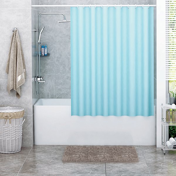 Штора для ванной WasserKRAFT Oder SC-30201, 180x200, цвет голубой - фото 1