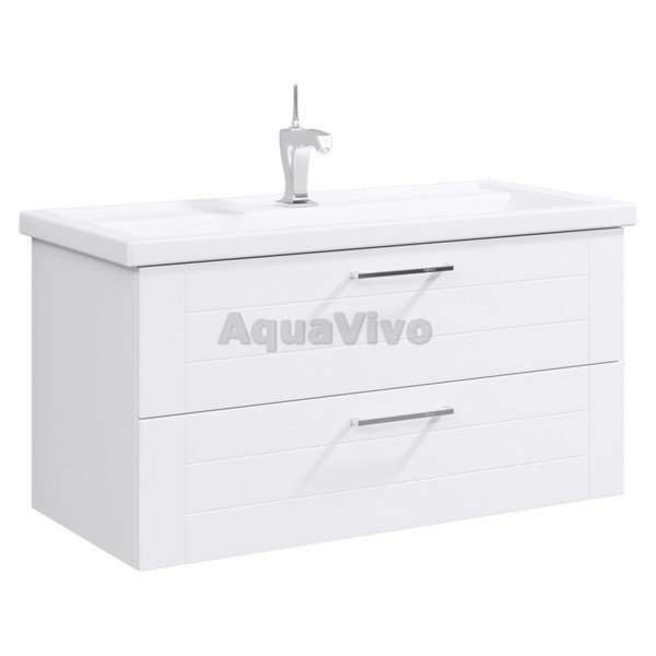 Мебель для ванной Aqwella Манчестер 100, с 2 ящиками, цвет белый - фото 1