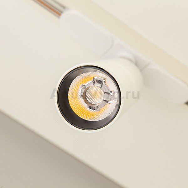Трековый светильник Citilux Тубус CL01T180, арматура белая, плафон металл белый, 7х23 см
